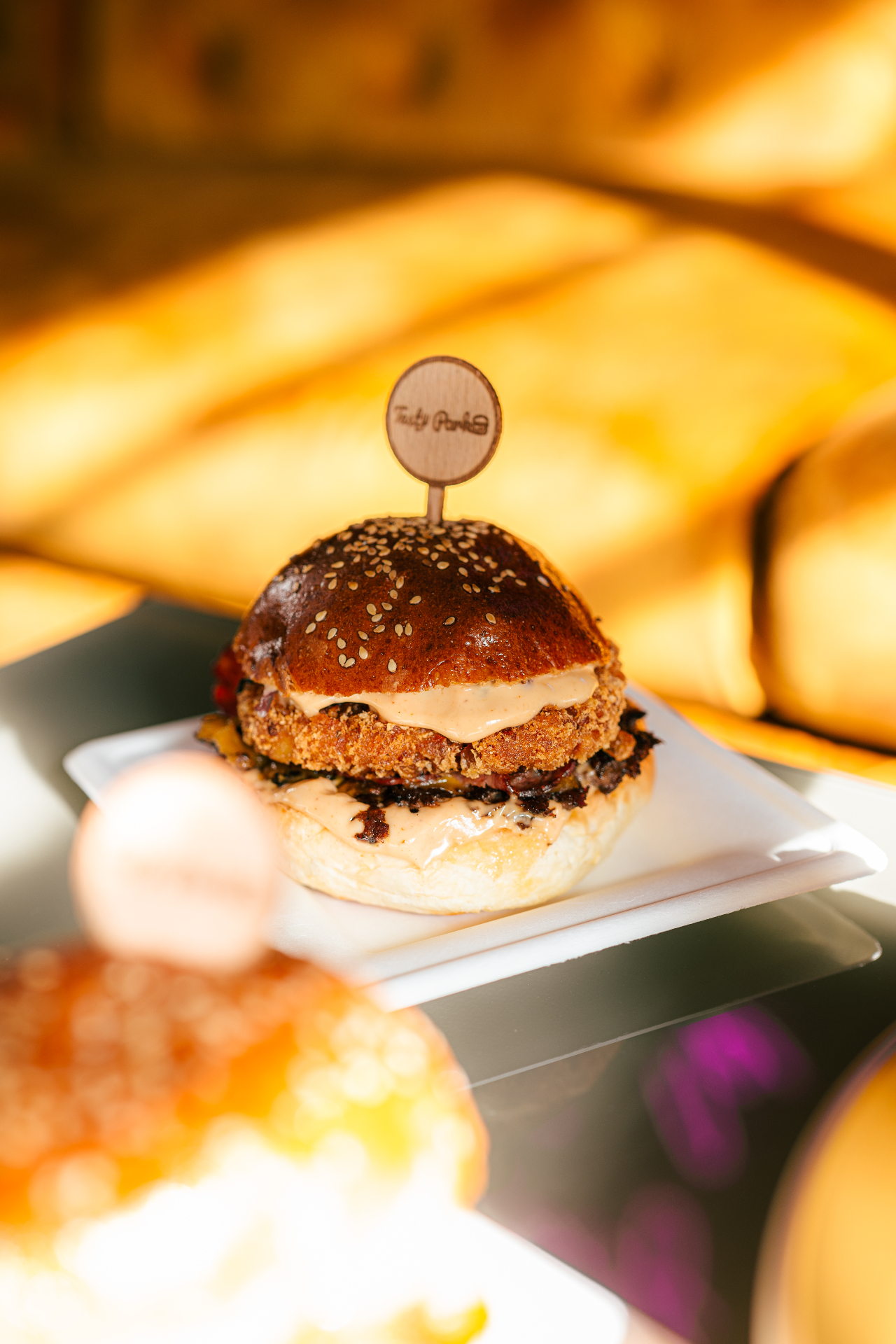 Burger close-up