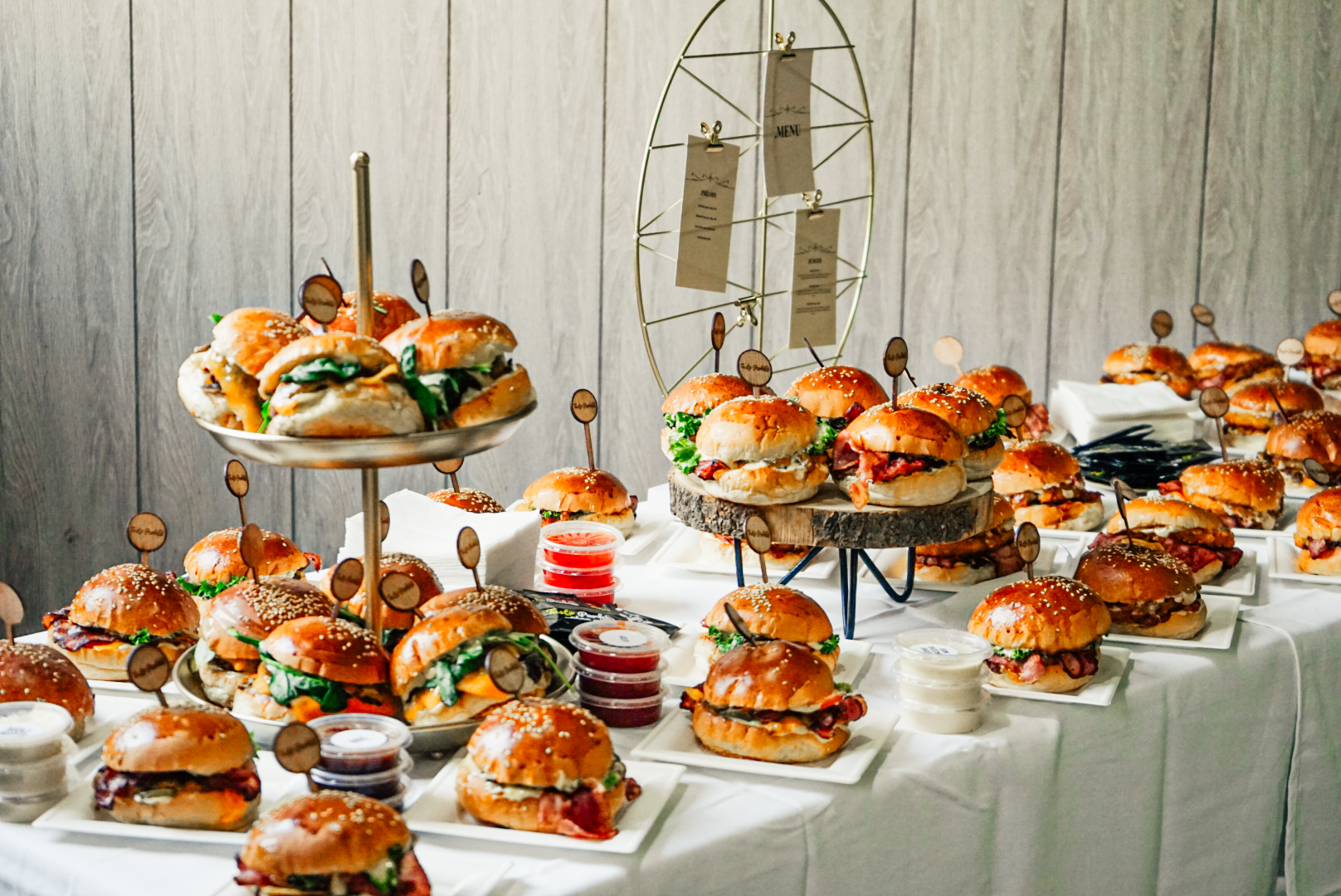 Catering burger station